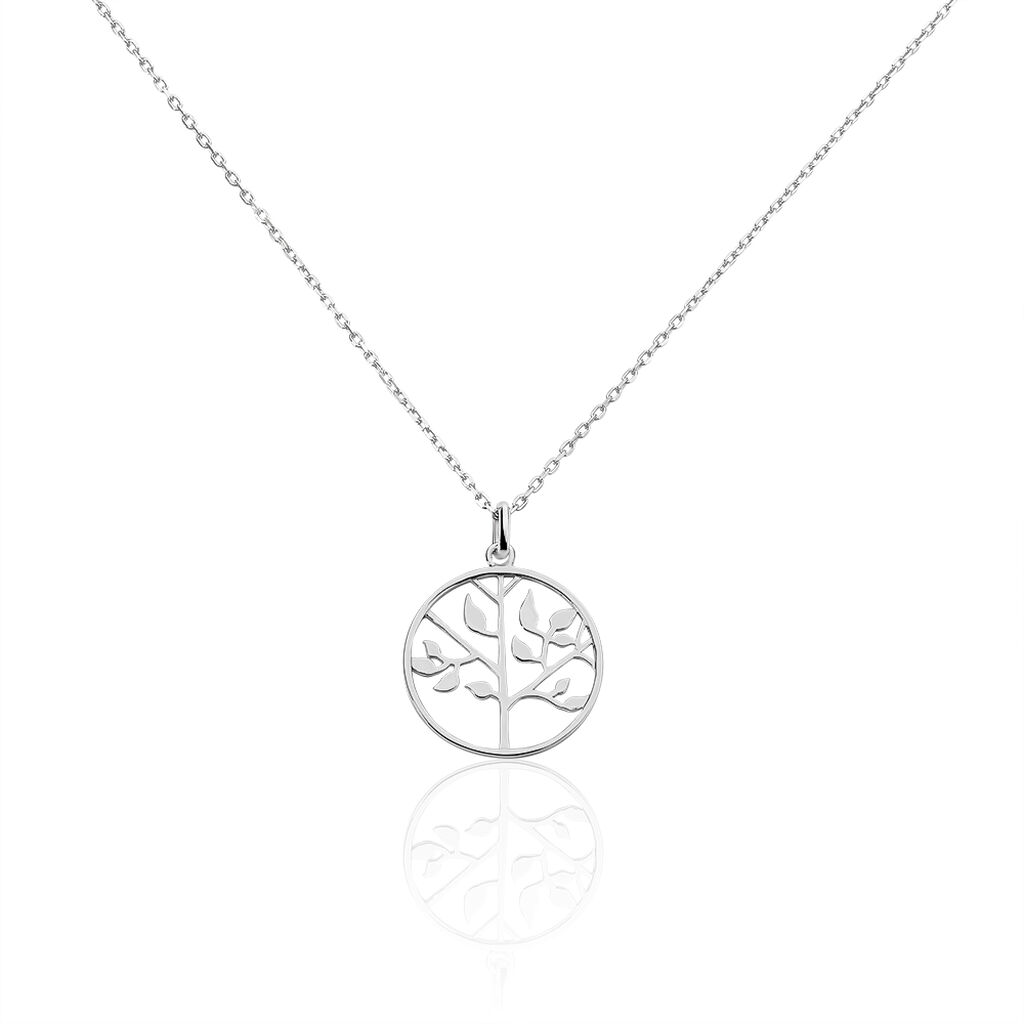 Collier Mely Argent Blanc
