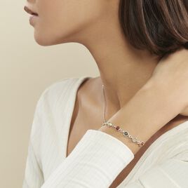 Bracelet Argent Blanc Rosalie Ambres - Bijoux Femme | Histoire d’Or