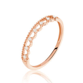 Bague Liona Or Rose Diamant - Bagues avec pierre Femme | Histoire d’Or