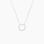 Collier Amene Or Blanc Diamant - Colliers Femme | Histoire d&rsquo;Or