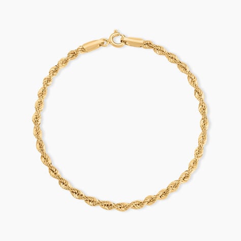 Bracelet Jerry Maille Corde Or Jaune - Bracelets chaîne Femme | Histoire d’Or