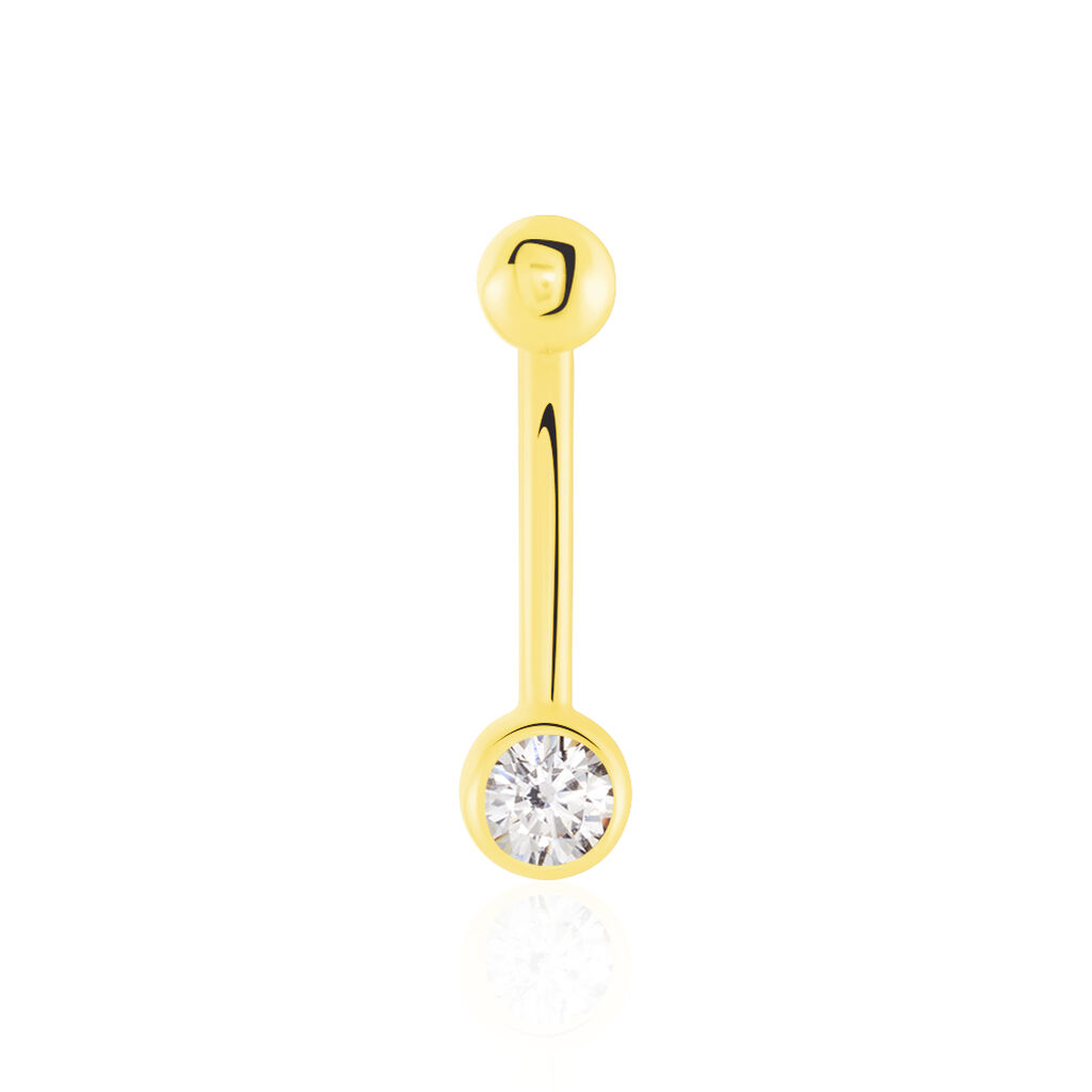 Piercing De Nombril Jan Or Jaune Oxyde De Zirconium - Bijoux Femme | Histoire d’Or