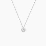 Collier Yvannah Argent Blanc Oxyde De Zirconium - Colliers fantaisie Femme | Histoire d&rsquo;Or