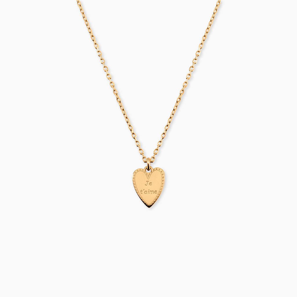 Collier Romance Plaqu&eacute; Or Jaune - F&ecirc;te des m&egrave;res Femme | Histoire d&rsquo;Or