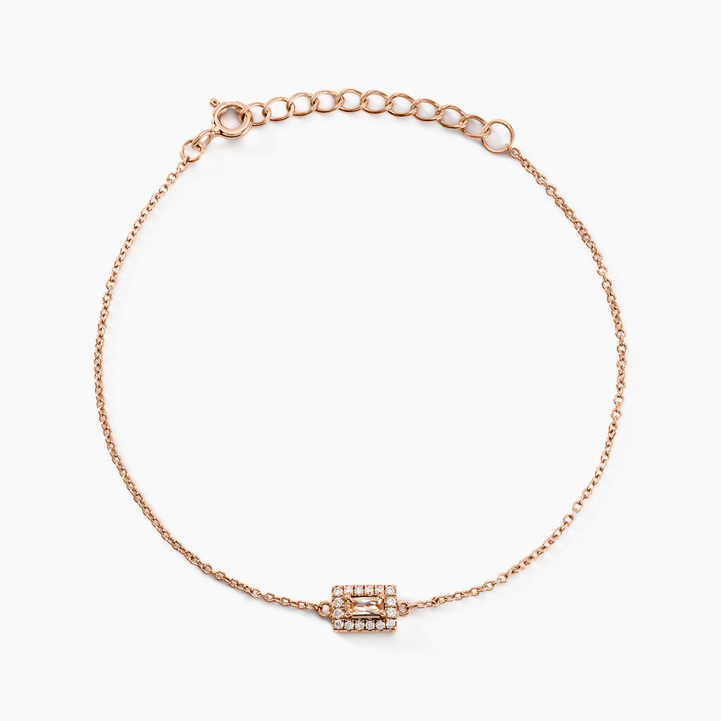 Bracelet Rio Argent Rose Oxyde De Zirconium - Bracelets Femme | Histoire d&rsquo;Or