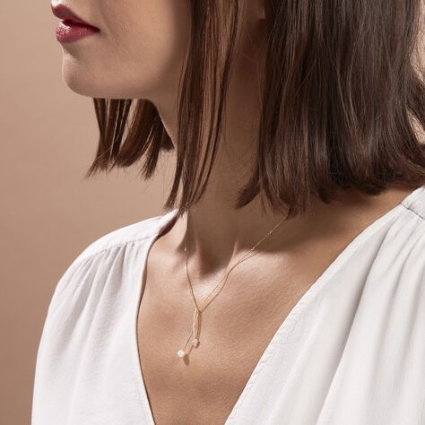 Collier Lucija Or Jaune Perle De Culture Et Oxyde De Zirconium - Colliers Femme | Histoire d’Or