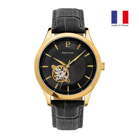 Montre Pierre Lannier Fleuret Noir - Montres Homme | Histoire d’Or