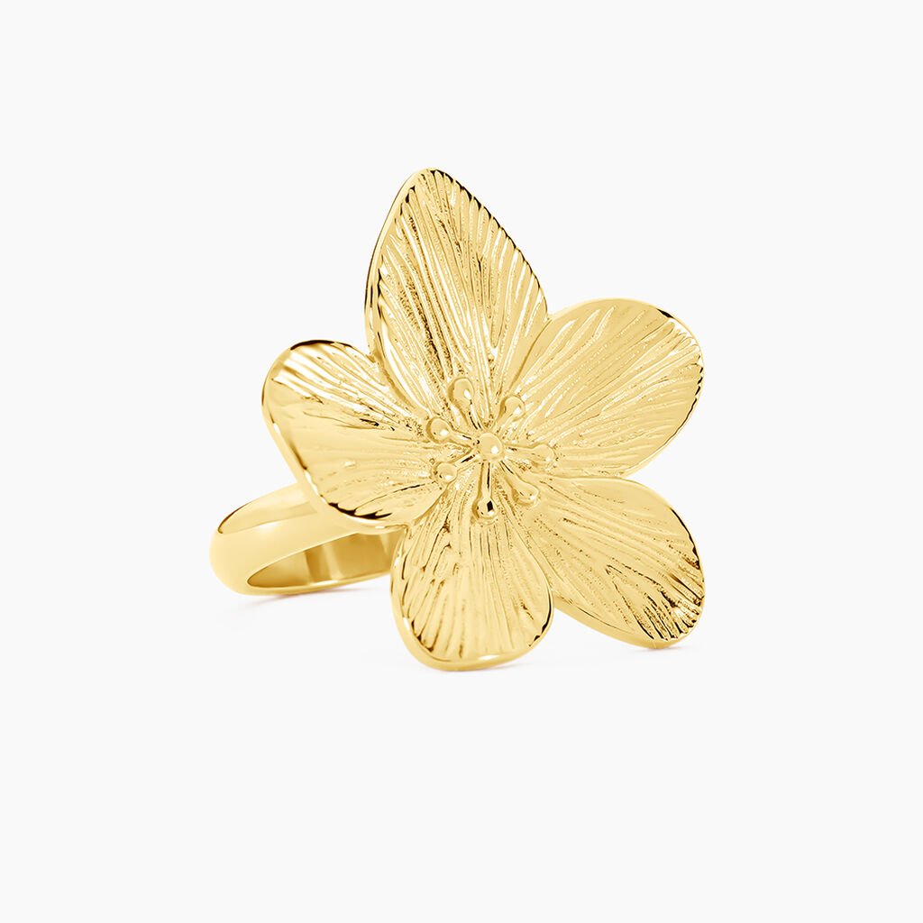 Bague Barbade Acier Jaune - Nouveautés Femme | Histoire d’Or