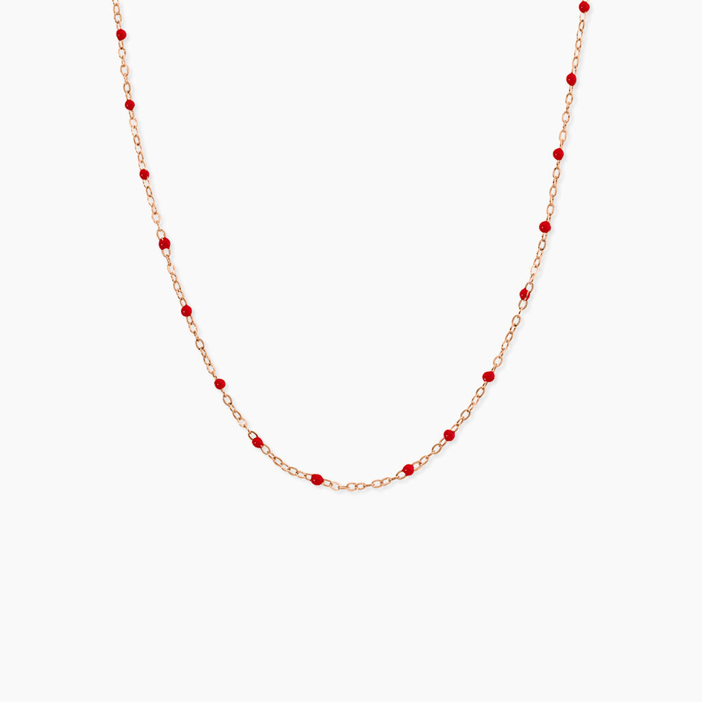 Collier Polka Argent Rose - Bijoux sans pierre Femme | Histoire d&rsquo;Or