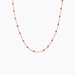 Collier Polka Argent Rose - Bijoux sans pierre Femme | Histoire d&rsquo;Or