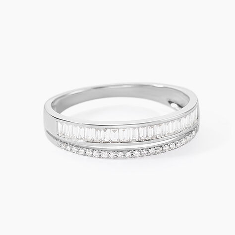 Bague 1986 Or Blanc Diamant - Bagues avec pierre Femme | Histoire d&rsquo;Or