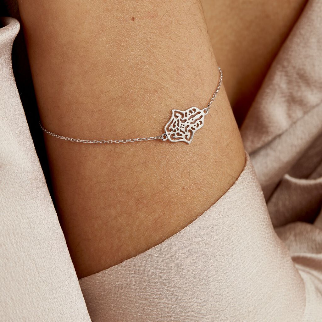 Bracelet Sarah Argent Blanc - Bracelets Femme | Histoire d’Or