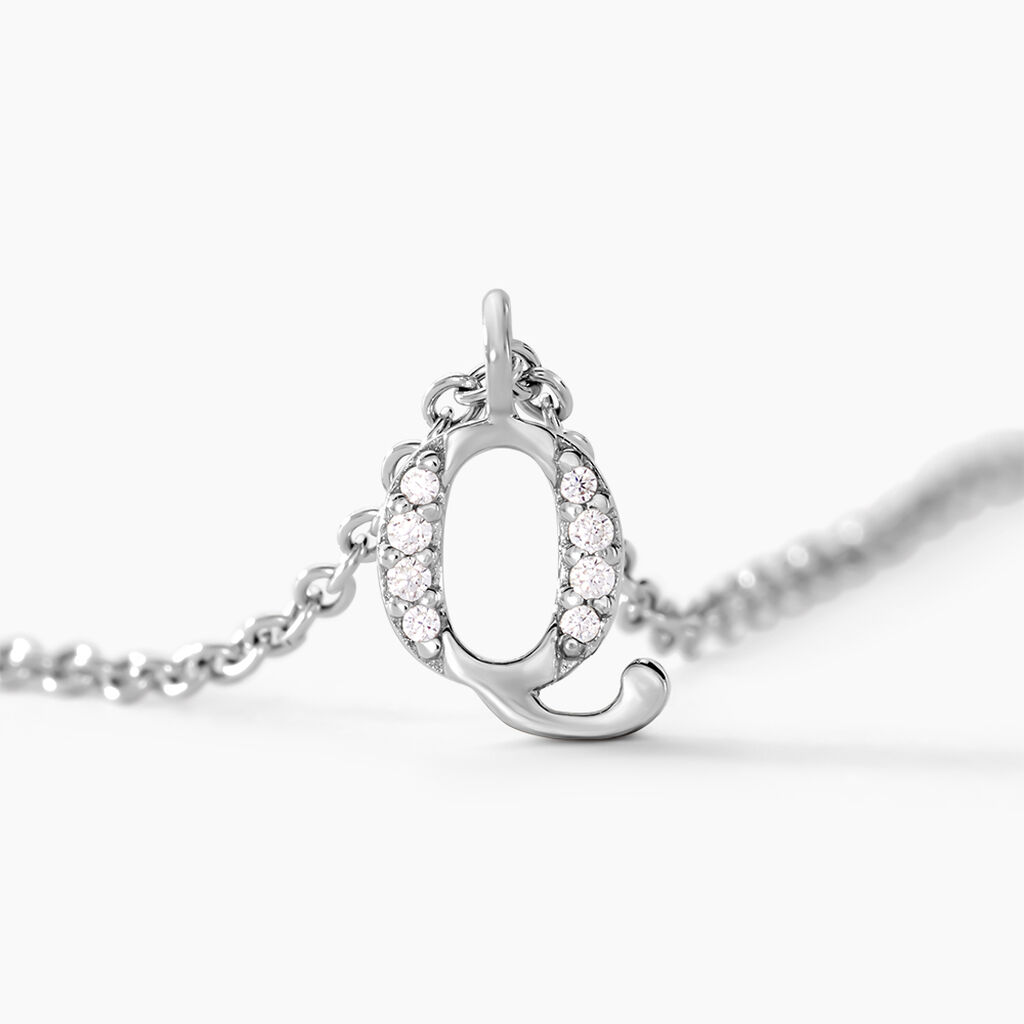 Collier Neruda Argent Blanc Oxyde De Zirconium - Colliers fantaisie Femme | Histoire d&rsquo;Or