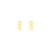 Boucles D'oreilles Puces Annie-francoise Infini Or Jaune - Clous d'oreilles Femme | Histoire d’Or