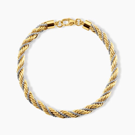 Bracelet Baya Acier Bicolore - Bracelets cha&icirc;ne Femme | Histoire d&rsquo;Or