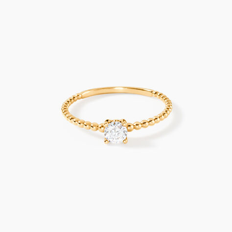 Bague Desdemona Or Jaune Oxyde De Zirconium - Bagues solitaires Femme | Histoire d&rsquo;Or