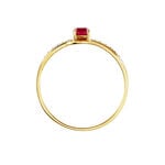 Bague Tanissia Or Jaune Rubis - Bagues solitaires Femme | Histoire d&rsquo;Or