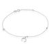 Chaîne De Cheville Serenella Argent Blanc Oxyde De Zirconium - Chaînes de cheville Femme | Histoire d’Or