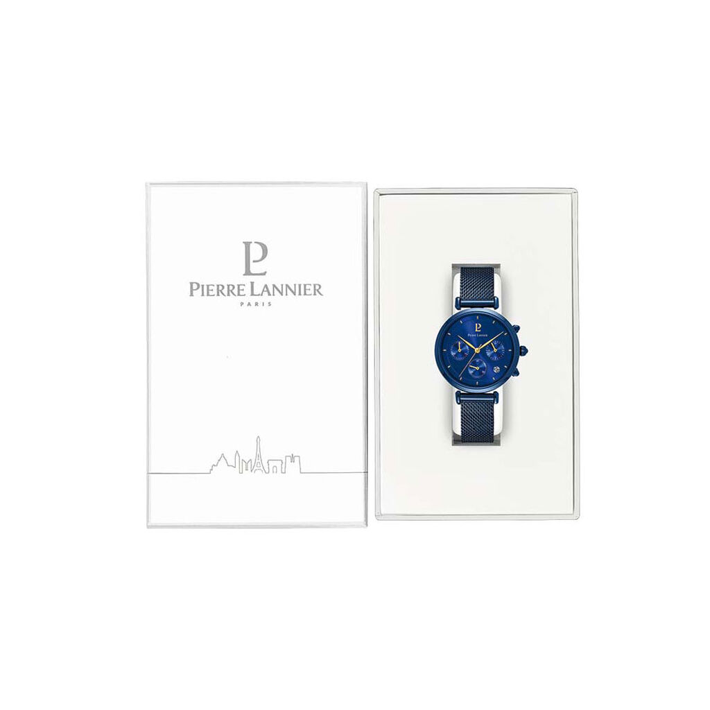 Montre Pierre Lannier Lutecia Bleu - Montres Femme | Histoire d’Or