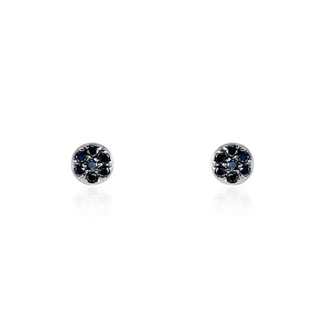 Boucles D'oreilles Puces Teani Or Blanc Diamant - Clous d'oreilles Femme | Histoire d’Or