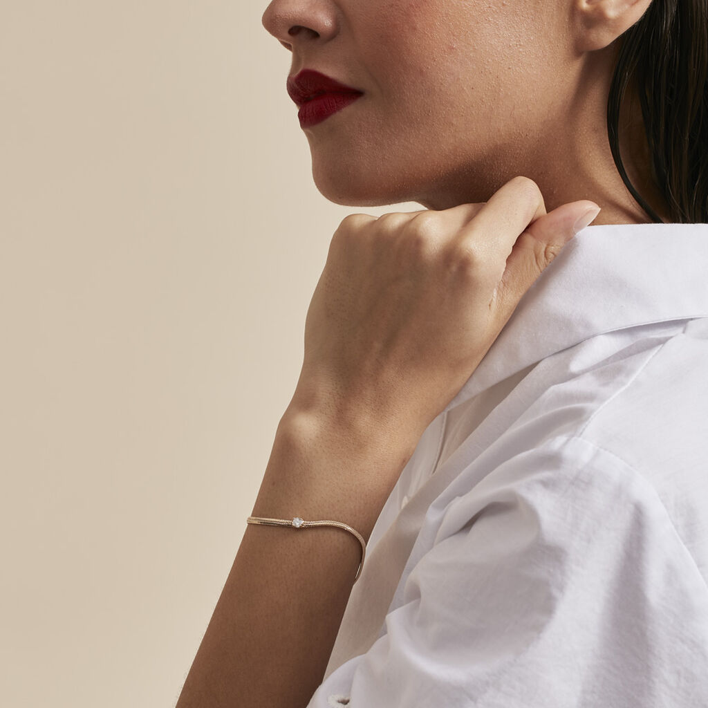 Bracelet Dosia Plaqué Or Jaune Oxyde De Zirconium - Bracelets Femme | Histoire d’Or