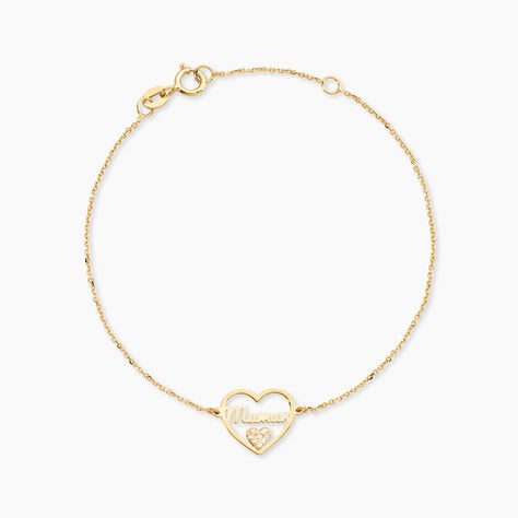 Bracelet Micarla Or Jaune Oxyde De Zirconium - Bracelets Naissance Femme | Histoire d&rsquo;Or