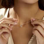 Collier Romance Or Blanc Oxyde De Zirconium - Colliers Femme | Histoire d&rsquo;Or