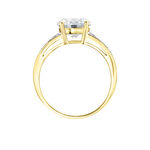 Bague Solitaire Or Jaune Anthyme Oxyde De Zirconium - Bagues solitaires Femme | Histoire d&rsquo;Or