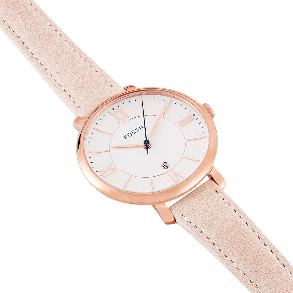 Montre Fossil Jacqueline Blanc - Montres Femme | Histoire d&rsquo;Or