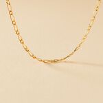 Cha&icirc;ne Esma Maille Alternee 1/3 Or Jaune - Cadeaux de naissance Enfant | Histoire d&rsquo;Or