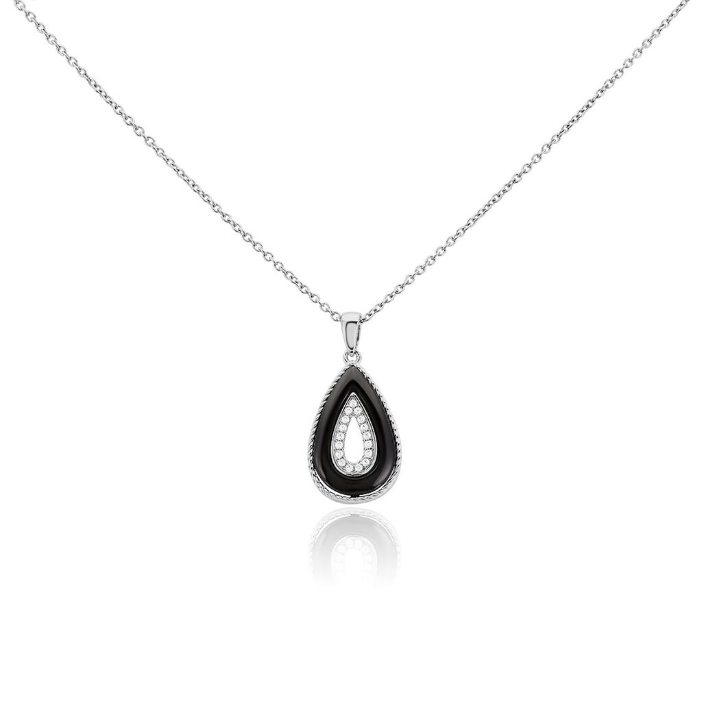 Collier Boyce Argent Blanc Céramique Oxyde De Zirconium - Colliers fantaisie Femme | Histoire d’Or