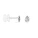 Boucles D'oreilles Puces Nevena Or Blanc Diamant - Clous d'oreilles Femme | Histoire d’Or
