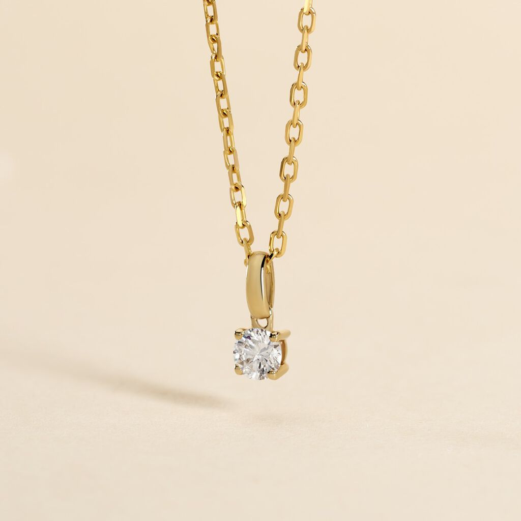 Pendentif Aphrodite Or Jaune Diamant - Pendentifs Femme | Histoire d’Or