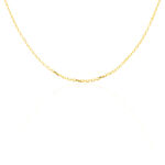 Cha&icirc;ne Igoa Maille For&ccedil;at Diamantee Or Jaune - Chaines Famille | Histoire d&rsquo;Or