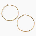 Cr&eacute;oles Verania Argent Dor&eacute; A L'Or 750/1000 - Boucles d'oreilles cr&eacute;oles Femme | Histoire d&rsquo;Or