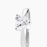 Bague Solitaire Geranium Argent Blanc Oxyde De Zirconium - Bagues solitaires Femme | Histoire d&rsquo;Or