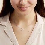 Collier Guilia Argent Blanc Oxyde De Zirconium - Colliers fantaisie Femme | Histoire d&rsquo;Or