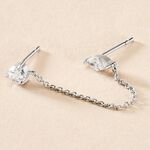 Bijou D'oreille Unitaire Winter Sweetness Argent Blanc Oxyde - Boucles d'oreilles fantaisie Femme | Histoire d&rsquo;Or