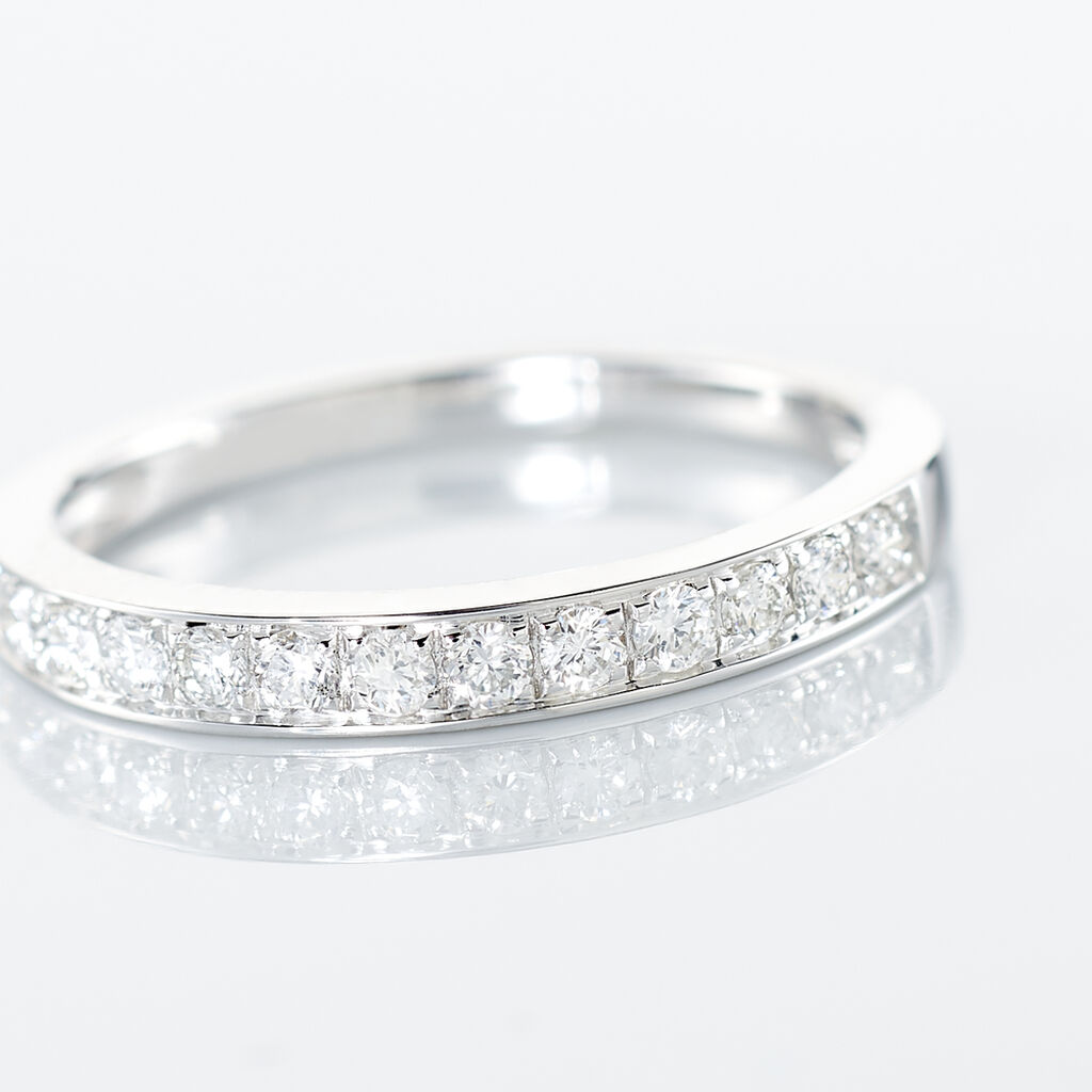 Alliance Rhea Or Blanc Diamant - Alliances Femme | Histoire d’Or