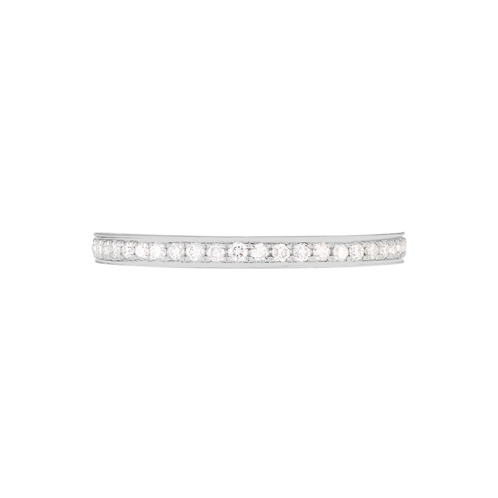 Alliance Rhea Tour Complet Or Blanc Diamant - Alliances Femme | Histoire d’Or