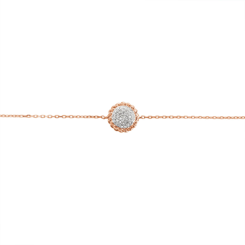 Bracelet Anne-laure Or Rose Diamant - Bracelets Femme | Histoire d&rsquo;Or