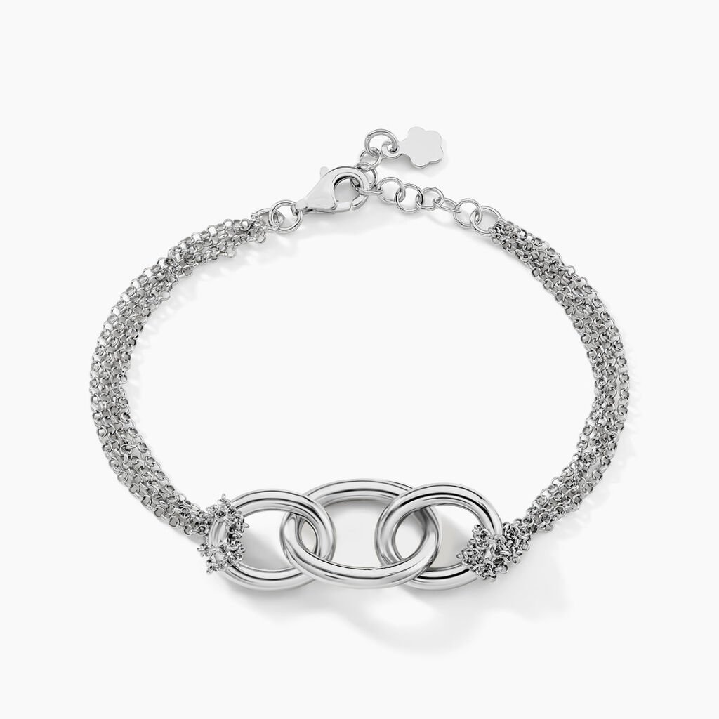 Bracelet Abassia Argent Blanc - Bracelets Femme | Histoire d’Or