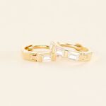 Cr&eacute;oles Gatsby Or Jaune Oxydes De Zirconium - Boucles d'oreilles cr&eacute;oles Femme | Histoire d&rsquo;Or