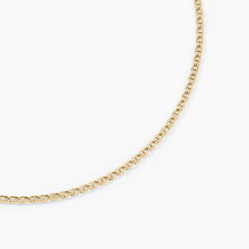 Collier Or Jaune Capucin Maille Marine - Chaines Femme | Histoire d&rsquo;Or