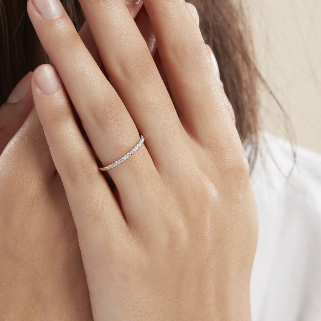Bague Gizella Or Jaune Diamant - Alliances Femme | Histoire d’Or