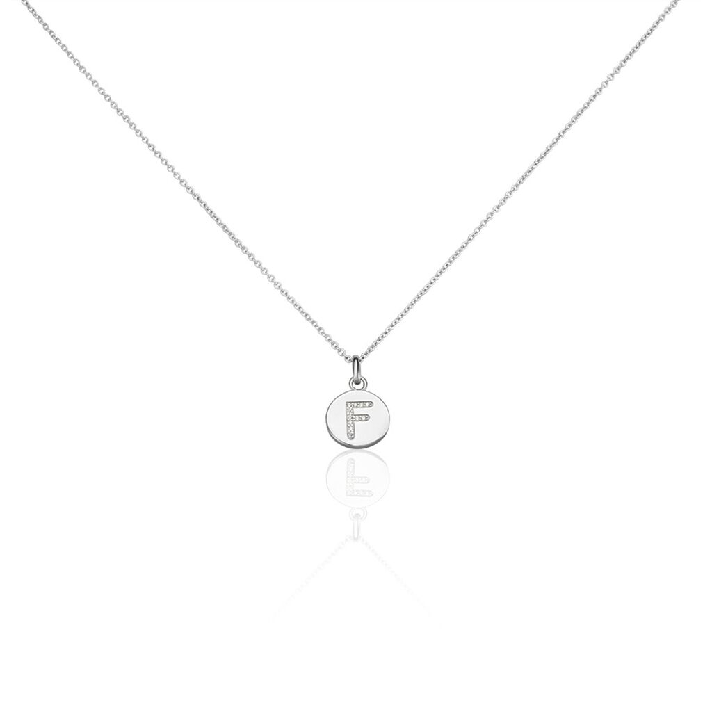 Collier Argent Eugenien Oxydes De Zirconium
