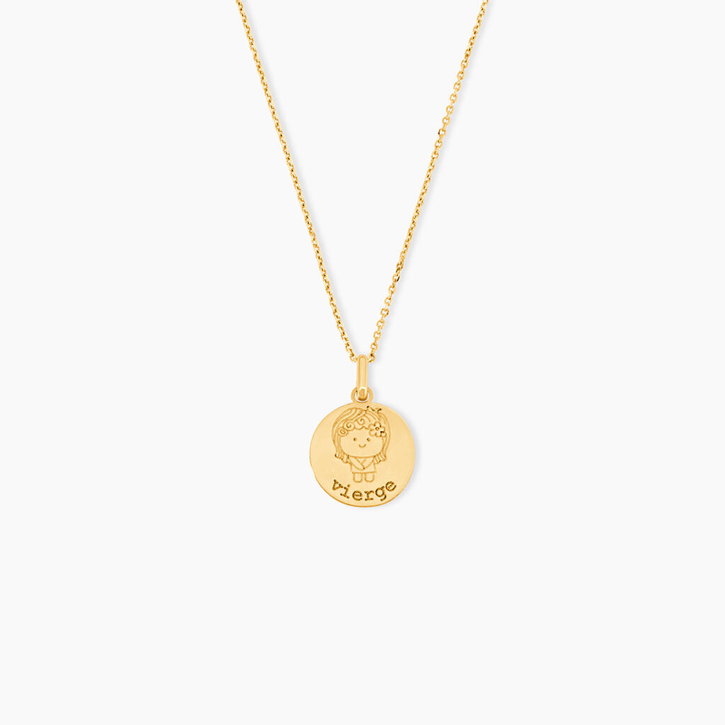 Pendentif Jannila Zodiaque Or Jaune - Cadeaux de naissance Enfant | Histoire d&rsquo;Or
