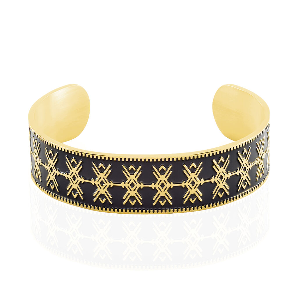 Bracelet Jonc Imagine Gwladys Acier Jaune - Bracelets joncs Femme | Histoire d’Or