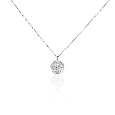 Collier Argent Blanc Hosni - Colliers Zodiaque Homme | Histoire d’Or