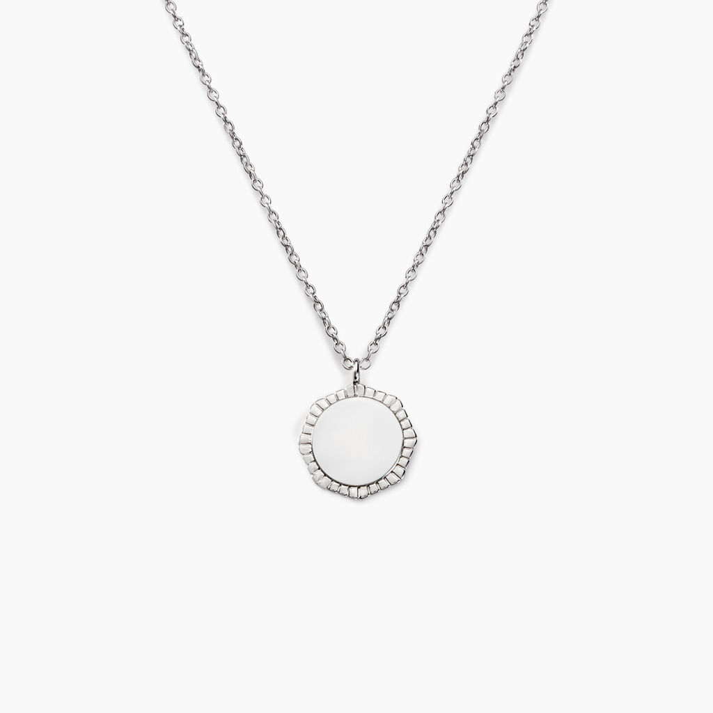 Collier Meralie Argent Blanc
